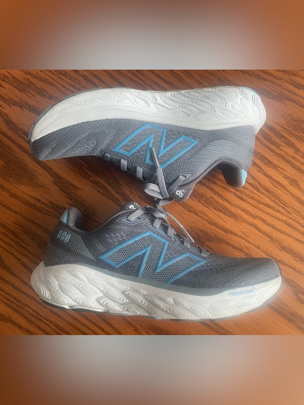 New Balance 880v14 Gray and Blue Fresh Foam Running Shoes Size 6B